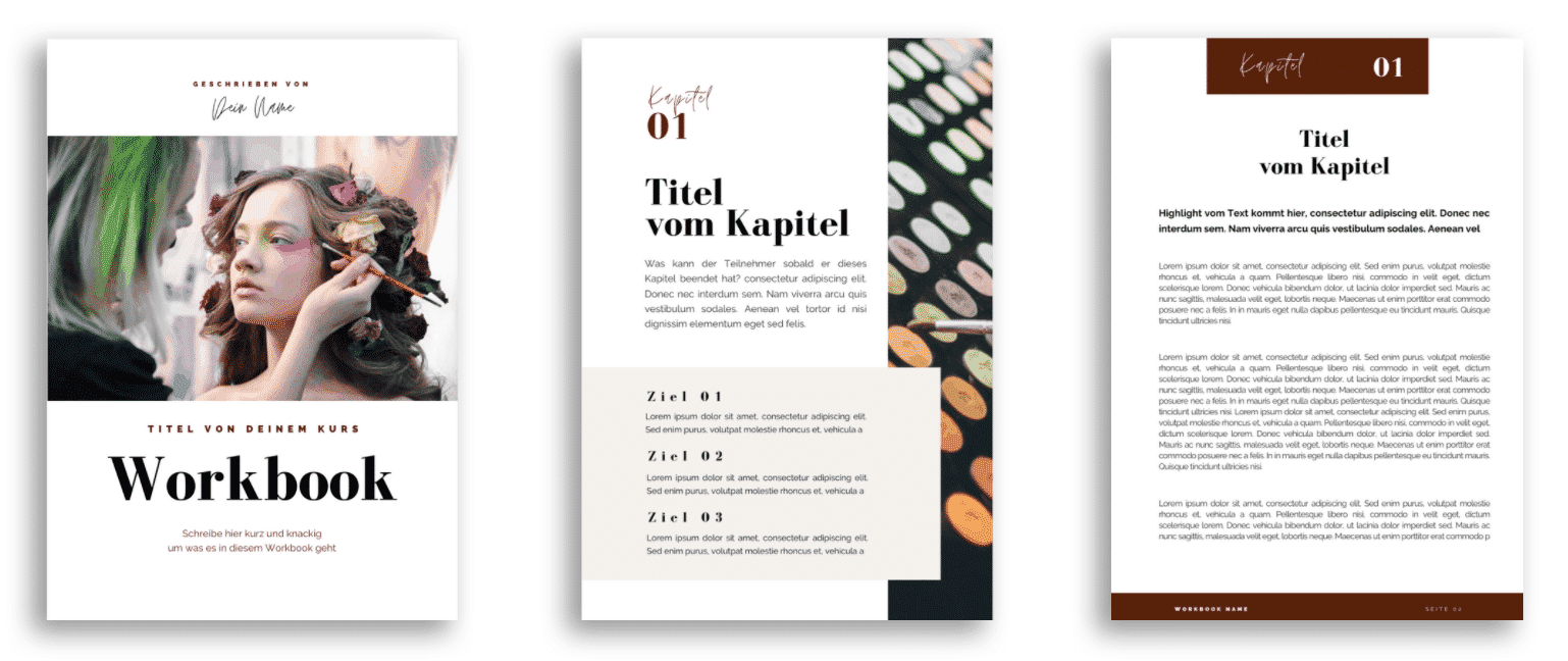 Canva Workbook Vorlagen